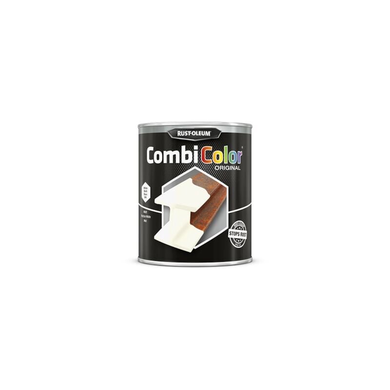 Rust-oleum - Peinture anti-rouille combicolor - blanc mat ral 9010 - 750 mL