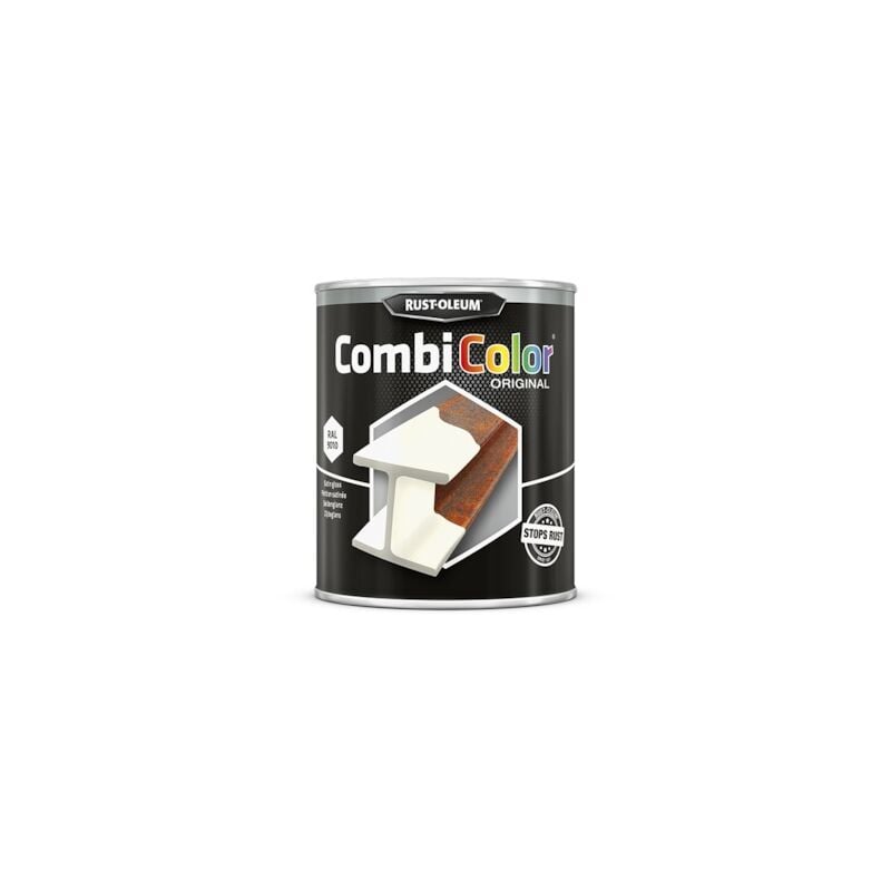 Peinture anti-rouille combicolor - blanc satiné ral 9010 - 750 mL Rust-oleum