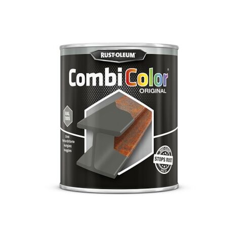 Peinture anti-rouille COMBICOLOR - gris ardoise RAL 7005 - 750 mL - RUST-OLEUM