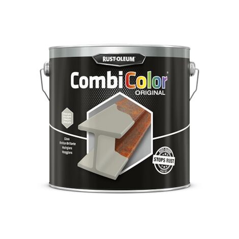 Peinture anti-rouille COMBICOLOR - gris argent - 2.5 L - RUST-OLEUM