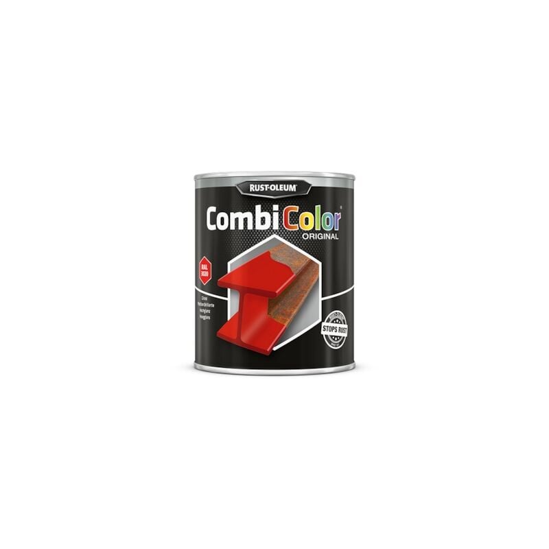 Rust-oleum - Peinture anti-rouille combicolor - rouge signalisation ral 3020 - 750 mL