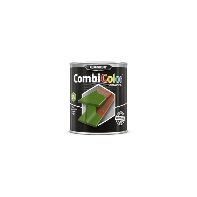 Peinture anti-rouille COMBICOLOR - vert herbe RAL 6010 - 750 mL - RUST-OLEUM