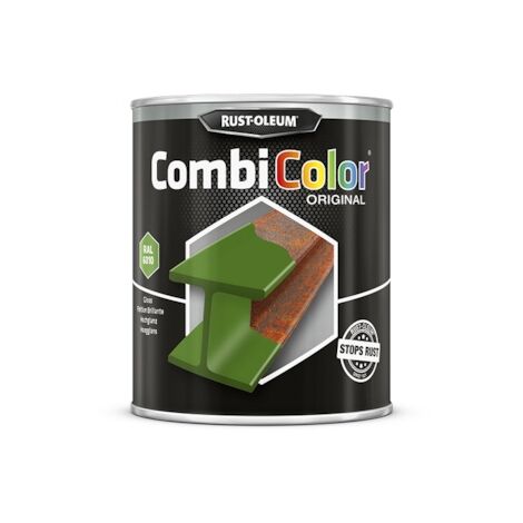 Peinture anti-rouille COMBICOLOR - vert herbe RAL 6010 - 750 mL - RUST-OLEUM