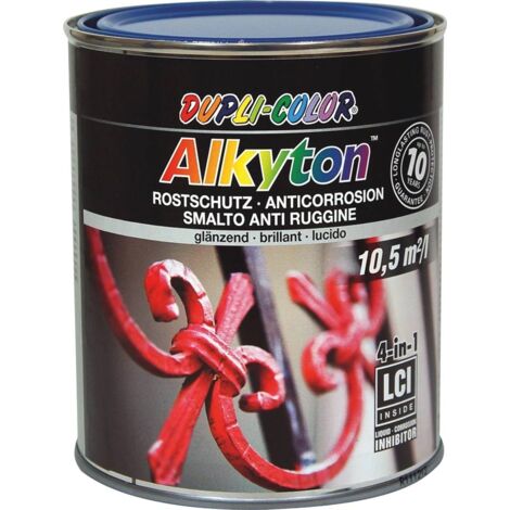 Peinture Anti Rouille Ral5010 Brillant En Pot 750ml Dupli Color Bleu gentiane