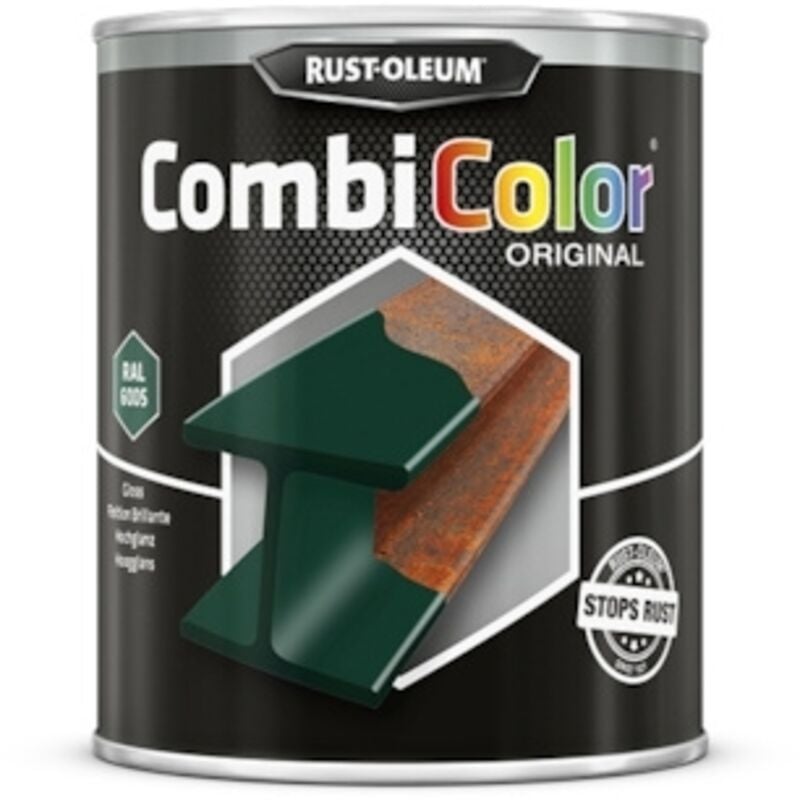 Rust-oleum - Peinture fer CombiColor Original ral 6005 Vert mousse brillant 750ml