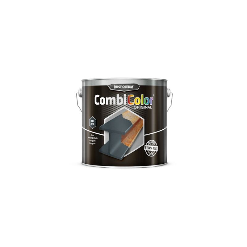 Rust-oleum - Peinture fer CombiColor Original ral 7016 Gris anthracite brillant 2,5L