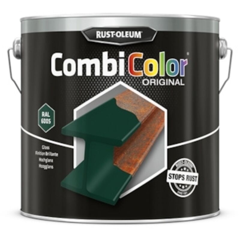 Rust-oleum - Peinture fer CombiColor Original ral 6005 Vert mousse brillant 2,5L