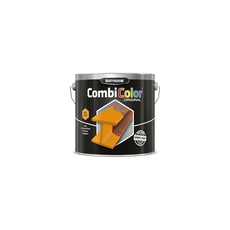 Peinture anti-rouille combicolor - jaune ral 1007 - 2.5 l Rust-oleum