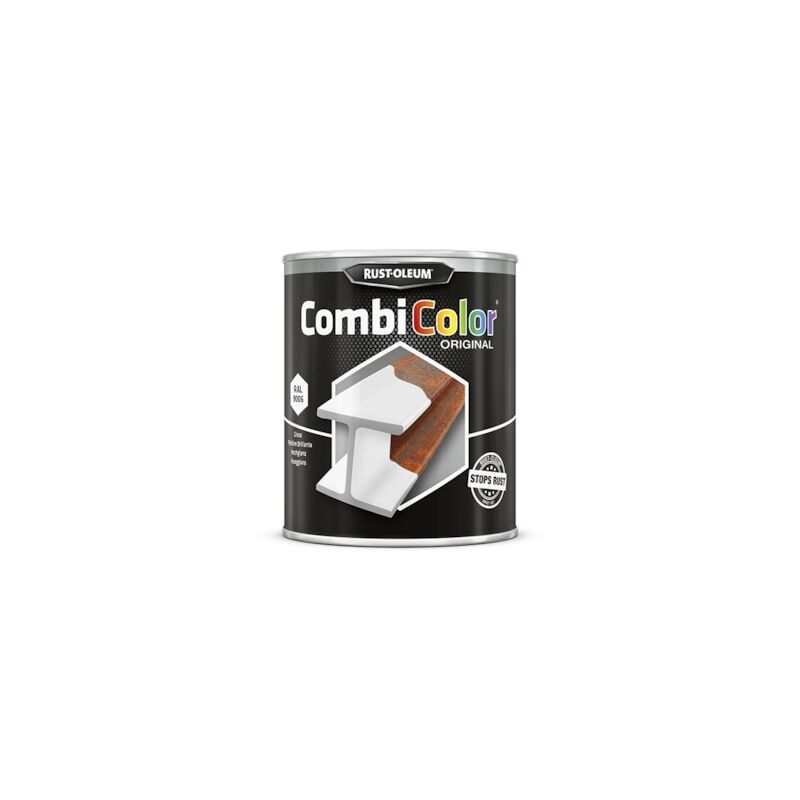 Rust-oleum - Peinture anti-rouille combicolor - aluminium blanc ral 9006 - 750 mL