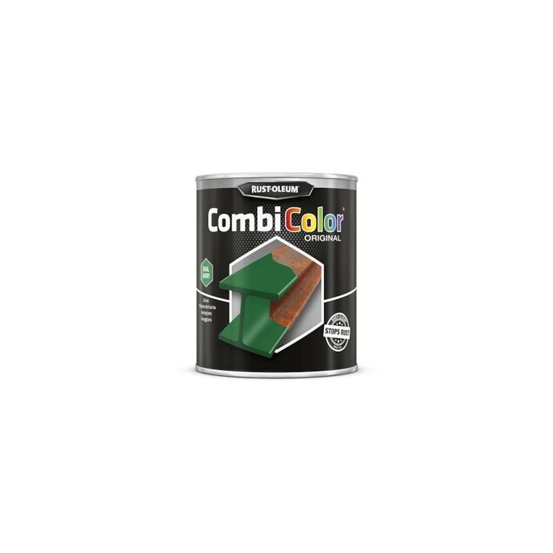 Peinture anti-rouille combicolor - vert émeraude ral 6001 - 750 mL Rust-oleum