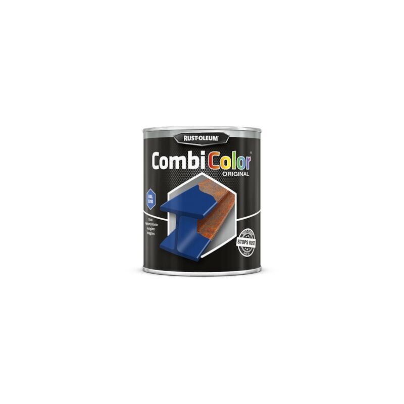 Rust-oleum - Peinture anti-rouille combicolor - bleu gentiane ral 5010 - 750 mL