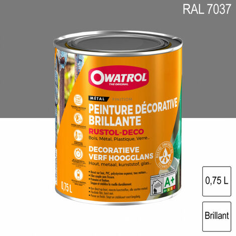 Peinture antirouille décorative 0,75L brillante multi supports Rustol Deco OWATROL - plusieurs modèles disponibles