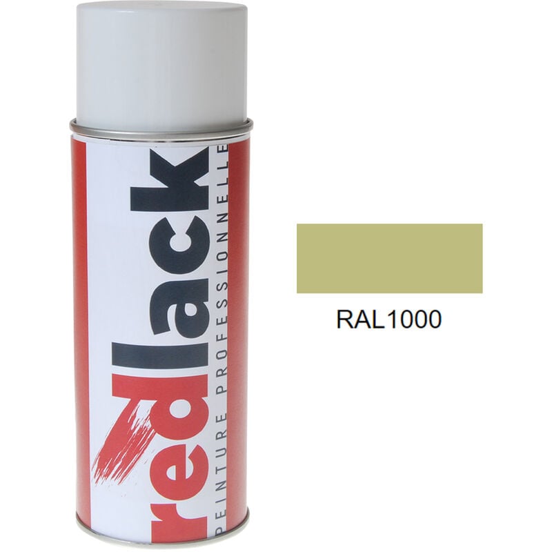 Peinture aérosol RAL 1000 Brillant multisupport Redlack