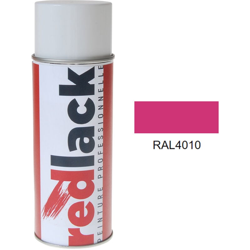 Peinture aérosol Telemagenta ral 4010 Brillant multisupport Redlack