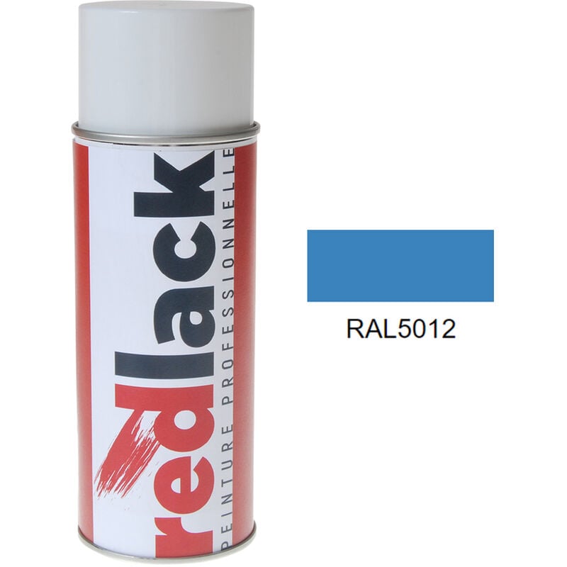 Peinture aérosol RAL 5012 Brillant multisupport Redlack