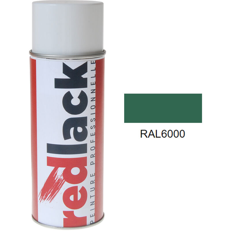 Peinture aérosol Vert patine ral 6000 Satiné multisupport Redlack