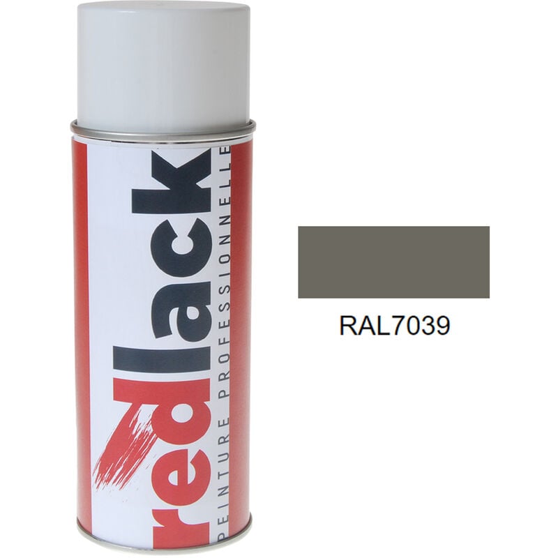 Peinture aérosol Gris quartz ral 7039 Mat multisupport Redlack