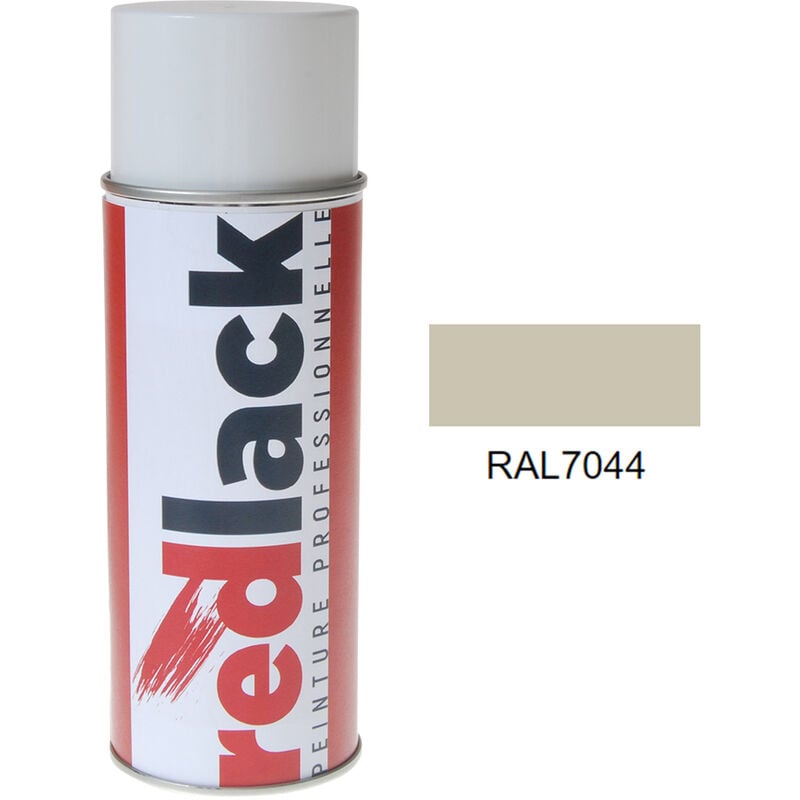 Peinture aérosol Gris soie ral 7044 Mat multisupport Redlack