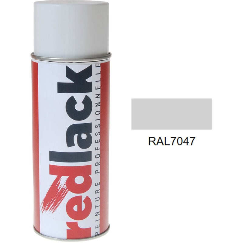 Peinture aérosol Telegris 4 ral 7047 Satiné multisupport Redlack