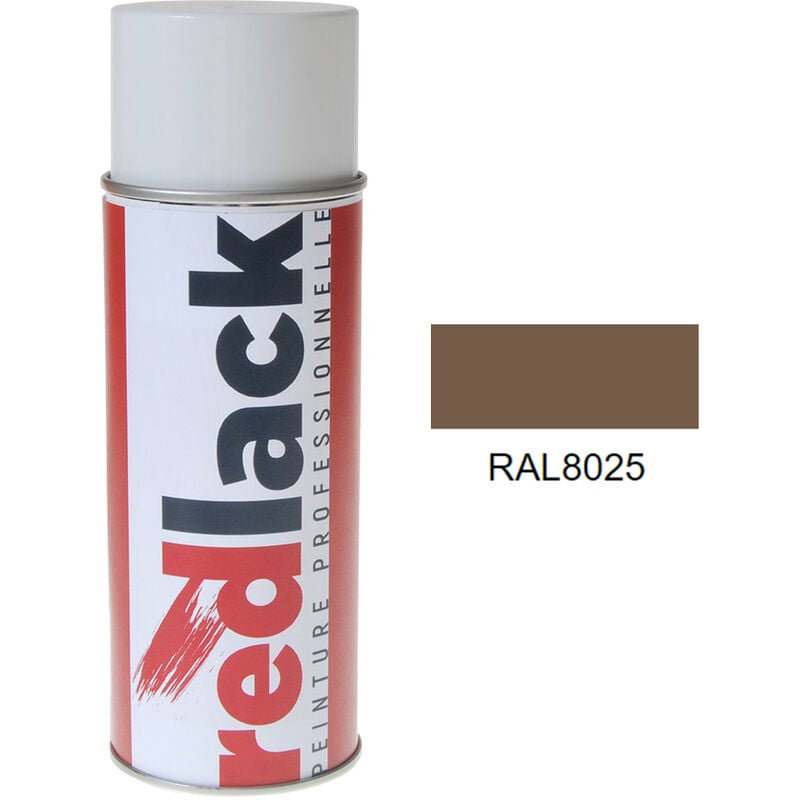 Peinture aérosol RAL 8025 Mat multisupport Redlack