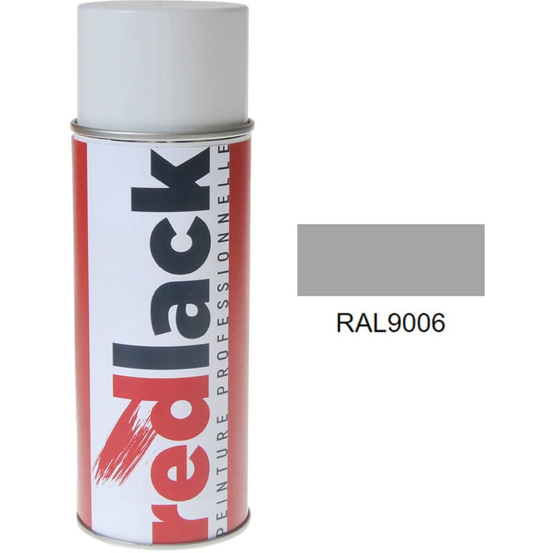 Peinture aérosol Aluminium blanc ral 9006 Mat multisupport Redlack