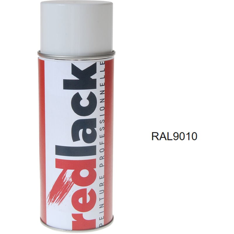 Peinture aérosol RAL 9010 Mat multisupport Redlack