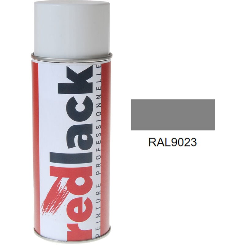 Peinture aérosol Gris fonçé nacré ral 9023 Brillant multisupport Redlack