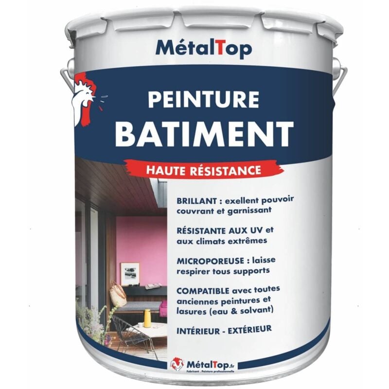 Peinture Batiment - Pot 1 l - 7022 - Gris terre dombre Metaltop