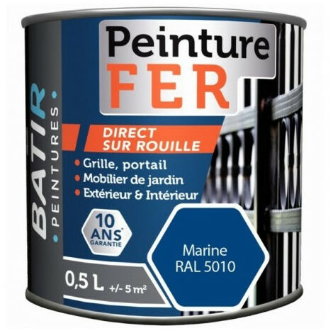 Peinture Batir Fer Brillant 2.5 Litre Marine - Batir