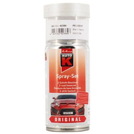 Peinture bicouche constructeur PEUGEOT Blanc nacre KWE N9 Auto-K 150ml (nécessite un vernis)