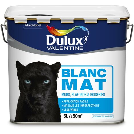 Peinture Blanche Bicouche pour Murs & Plafonds - Dulux Valentine
