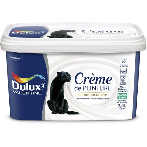 Peinture Blanche Crème de Peinture 6L - Dulux Valentine