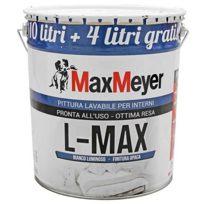 Peinture blanche lavable à l'eau Max Meyer l max 14 litres