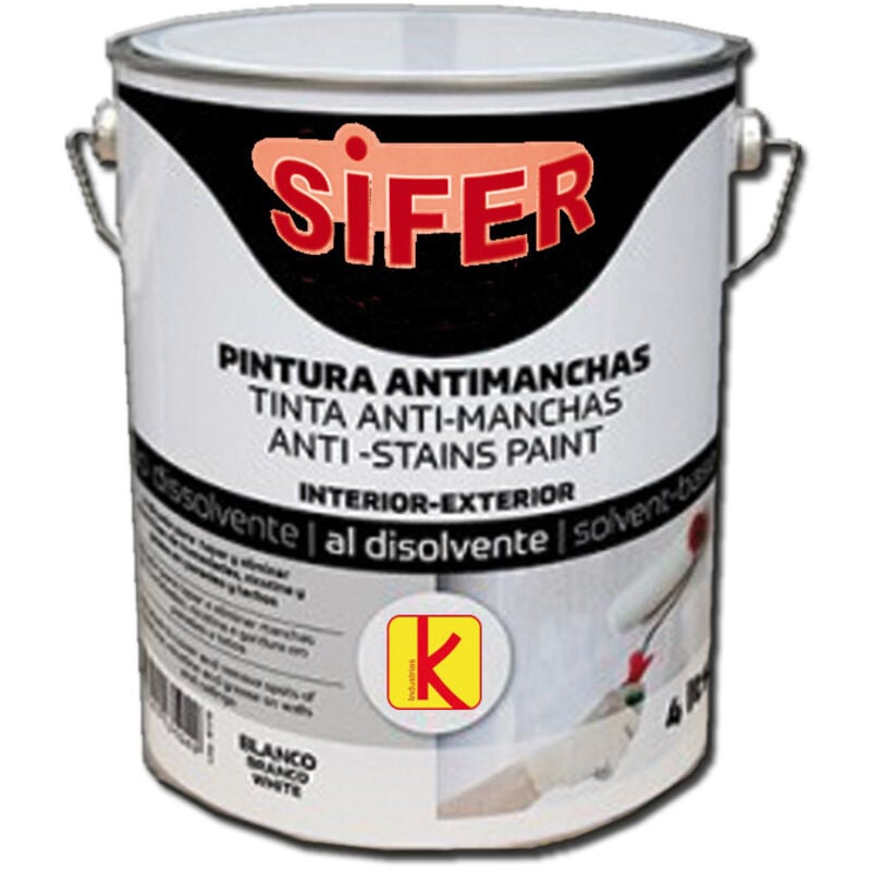Peinture blanche mate résistante aux solvants kolman tache-fumée-graisse 750 ml