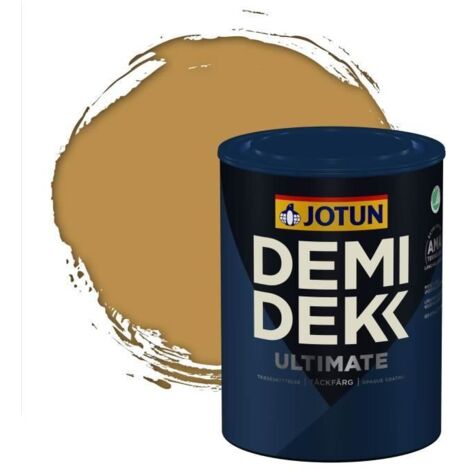 Peinture Bois - DEMI DEKK ULTIMATE - Lasure Opaque Satinée - Jaune Ocre - 0,75L