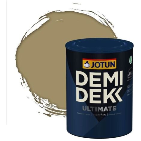 Peinture Bois - DEMI DEKK ULTIMATE - Lasure Opaque Satinée - Jaune Olive - 0,75L