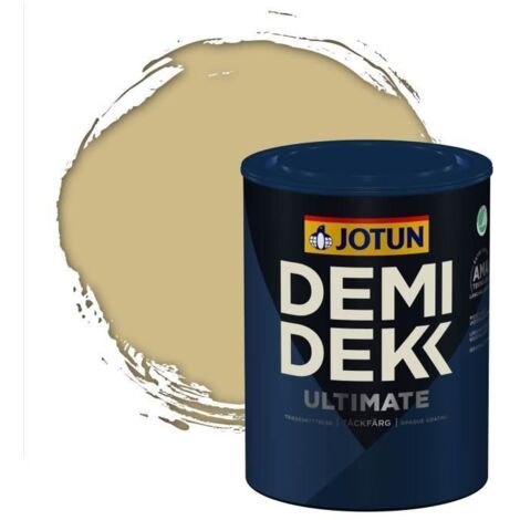 Peinture Bois - DEMI DEKK ULTIMATE - Lasure Opaque Satinée - RAL 1000 - 0,75L