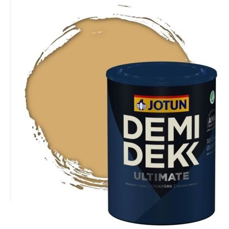 Peinture Bois - DEMI DEKK ULTIMATE - Lasure Opaque Satinée - RAL 1002 - 0,75L