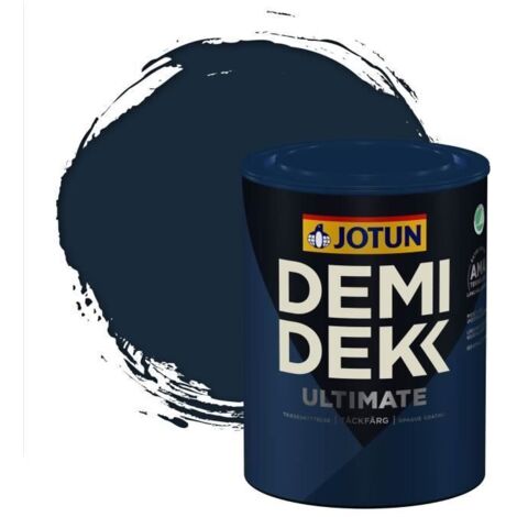 Peinture Bois - DEMI DEKK ULTIMATE - Lasure Opaque Satinée - RAL 5011 - 0,75L - Bleu Acier
