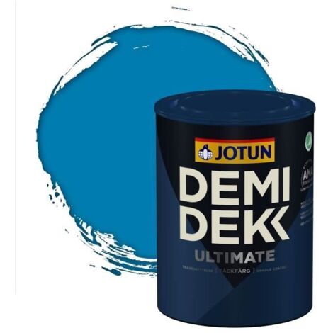 Peinture Bois - DEMI DEKK ULTIMATE - Lasure Opaque Satinée - RAL 5015 - 0,75L - Bleu Ciel