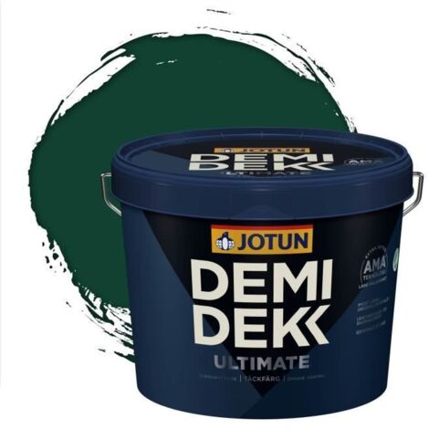 Peinture Bois - DEMI DEKK ULTIMATE - Lasure Opaque Satinée - RAL 6005 - 3L - Vert Mousse