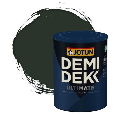 Peinture Bois - DEMI DEKK ULTIMATE - Lasure Opaque Satinée - RAL 6009 - 0,75L