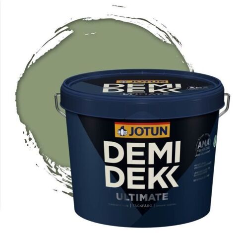Peinture Bois - DEMI DEKK ULTIMATE - Lasure Opaque Satinée - RAL 6021 - 3L