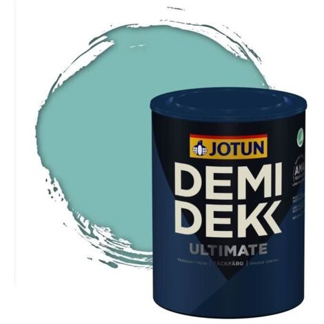 Peinture Bois - DEMI DEKK ULTIMATE - Lasure Opaque Satinée - RAL 6027 - 0,75L - Vert Clair