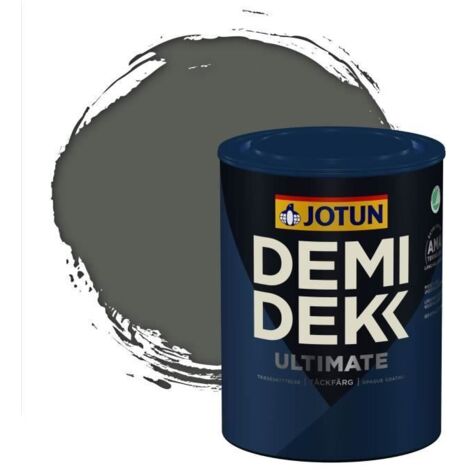 Peinture Bois - DEMI DEKK ULTIMATE - Lasure Opaque Satinée - RAL 7010 - 0,75L