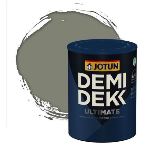 Peinture Bois - DEMI DEKK ULTIMATE - Lasure Opaque Satinée - RAL 7033 - 0,75L