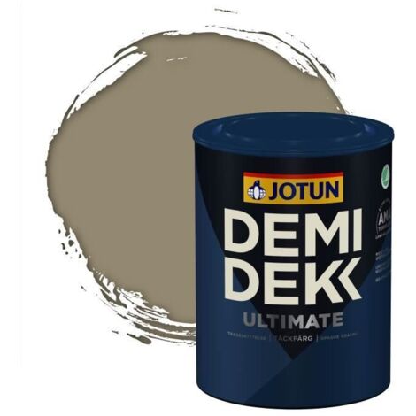 Peinture Bois - DEMI DEKK ULTIMATE - Lasure Opaque Satinée - RAL 7034 - 0,75L