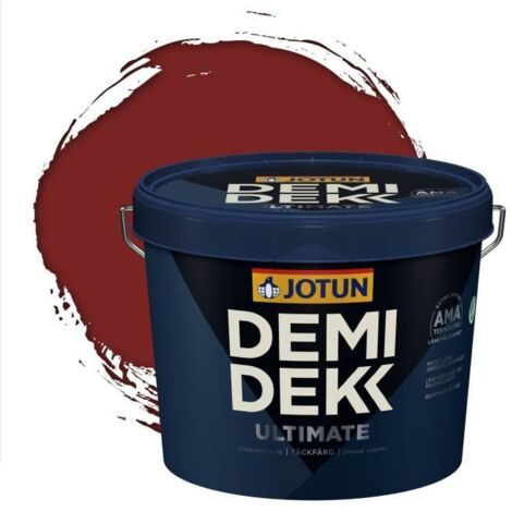 Peinture Bois - DEMI DEKK ULTIMATE - Lasure Opaque Satinée - Rouge Brun - 3L