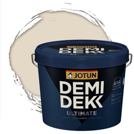 Peinture Bois - DEMI DEKK ULTIMATE - Satinée - RAL 1013 - Blanc Perlé - 3L