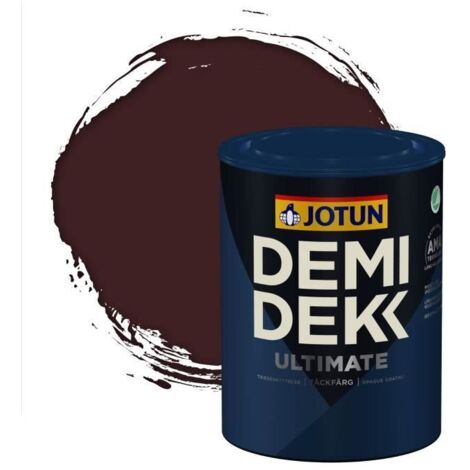 Peinture Bois - DEMI DEKK ULTIMATE - Satinée - RAL 3007 - 0,75L - Rouge Noir